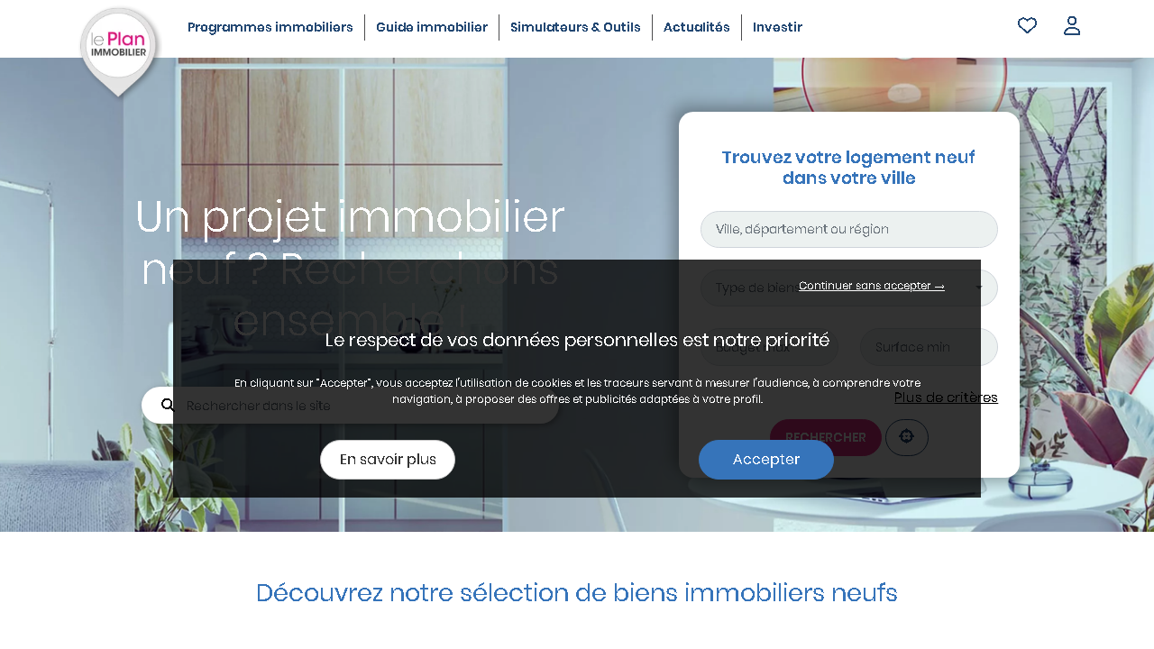 Capture d'écran de http://www.plan-immobilier.fr/